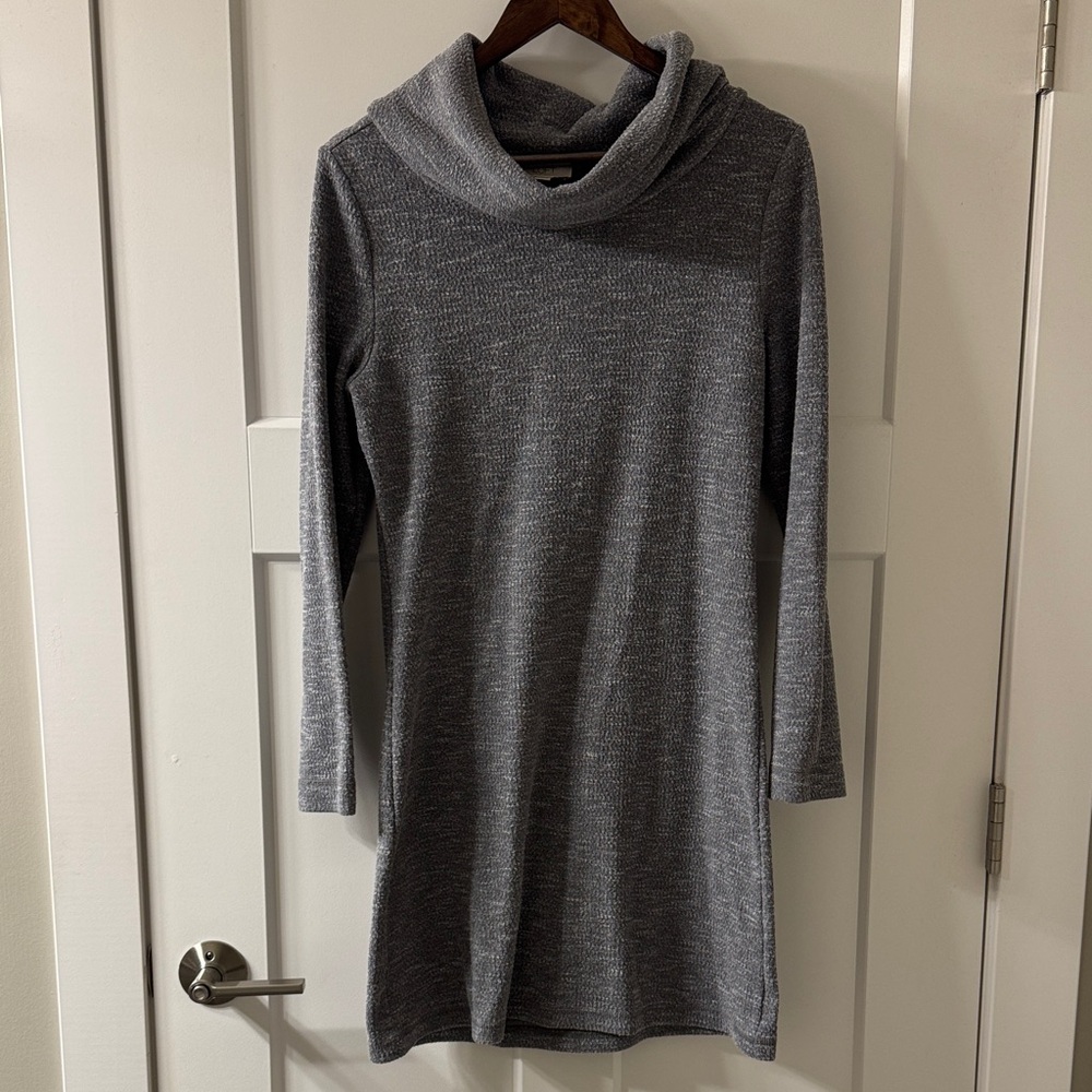 LOFT Heather Gray Knit Dress
